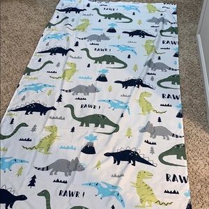 Sweet JoJo Dinosaur curtain valance and panels